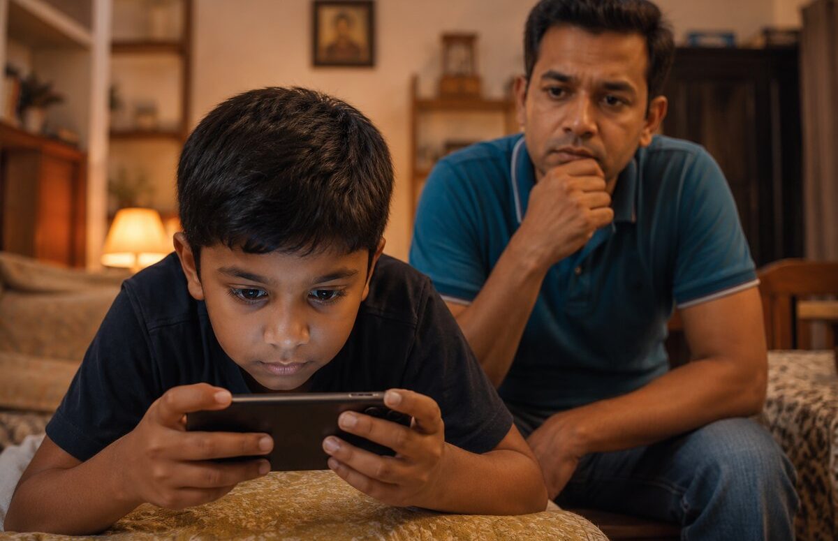 সন্তানের মোবাইল আসক্তি