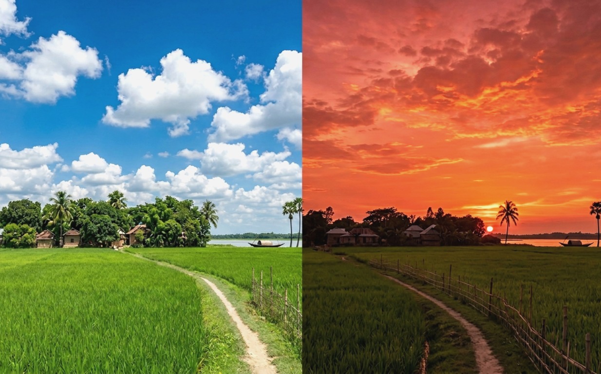 আকাশ কেন নীল, আর সূর্যাস্ত কেন লাল